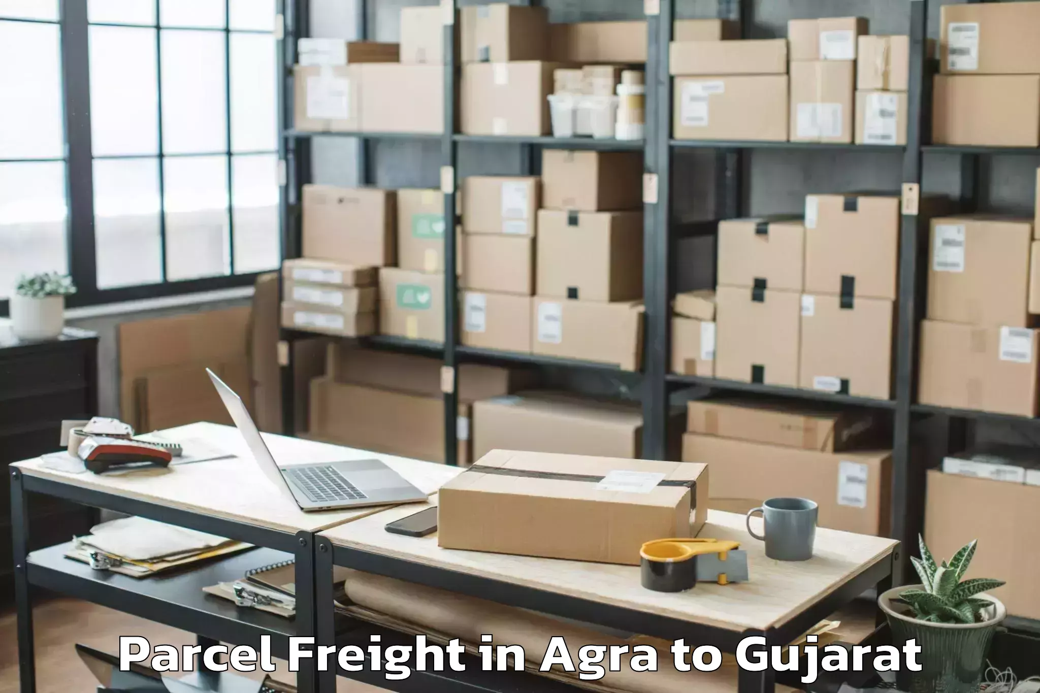 Hassle-Free Agra to Dhrangadhra Parcel Freight